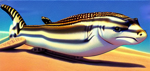 A zebra shark, according to <a href='https://github.com/CompVis/stable-diffusion'>Stable Diffusion</a>